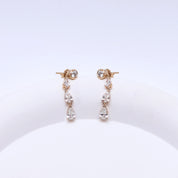 Lab Grown Diamond Glamorous Degrade Dangling Earrings