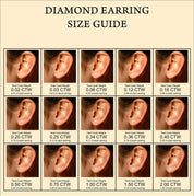 Round Natural Diamond Stud (IGI Certified 0.70 ct & up) Popular Plus Quality Screw Back Earrings in 14k Solid Gold, 0.04 Ctw & Up For Her