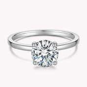 Solitaire Lab Created Moissanite Ring