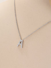 AFFY Moissanite Diamond Alphabet's Letter's Necklaces