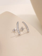 Ear Climber Stud Earrings