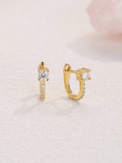 Splendid Diamond Hoop Earrings