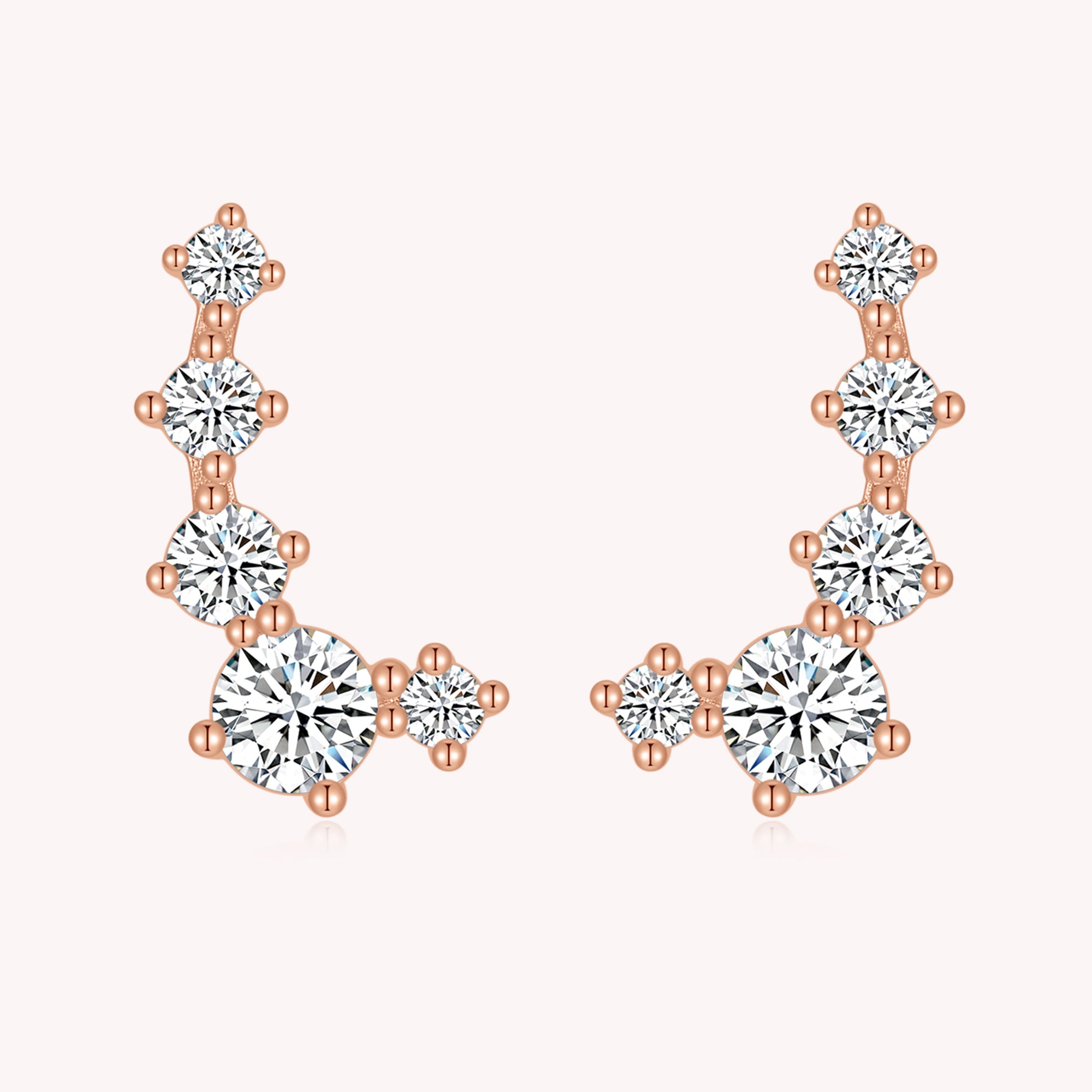 5 Stone Crawler Earrings