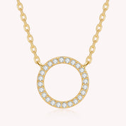 Circle Lab Grown Diamond Pendant Necklace
