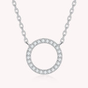 Circle Lab Grown Diamond Pendant Necklace