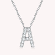 AFFY Moissanite Diamond Alphabet's Letter's Necklaces