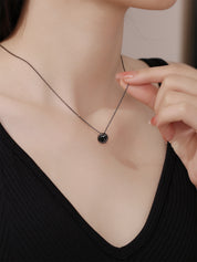 Bezel Set Solitaire Diamond Necklace