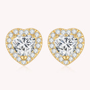 Studded Heart Earrings
