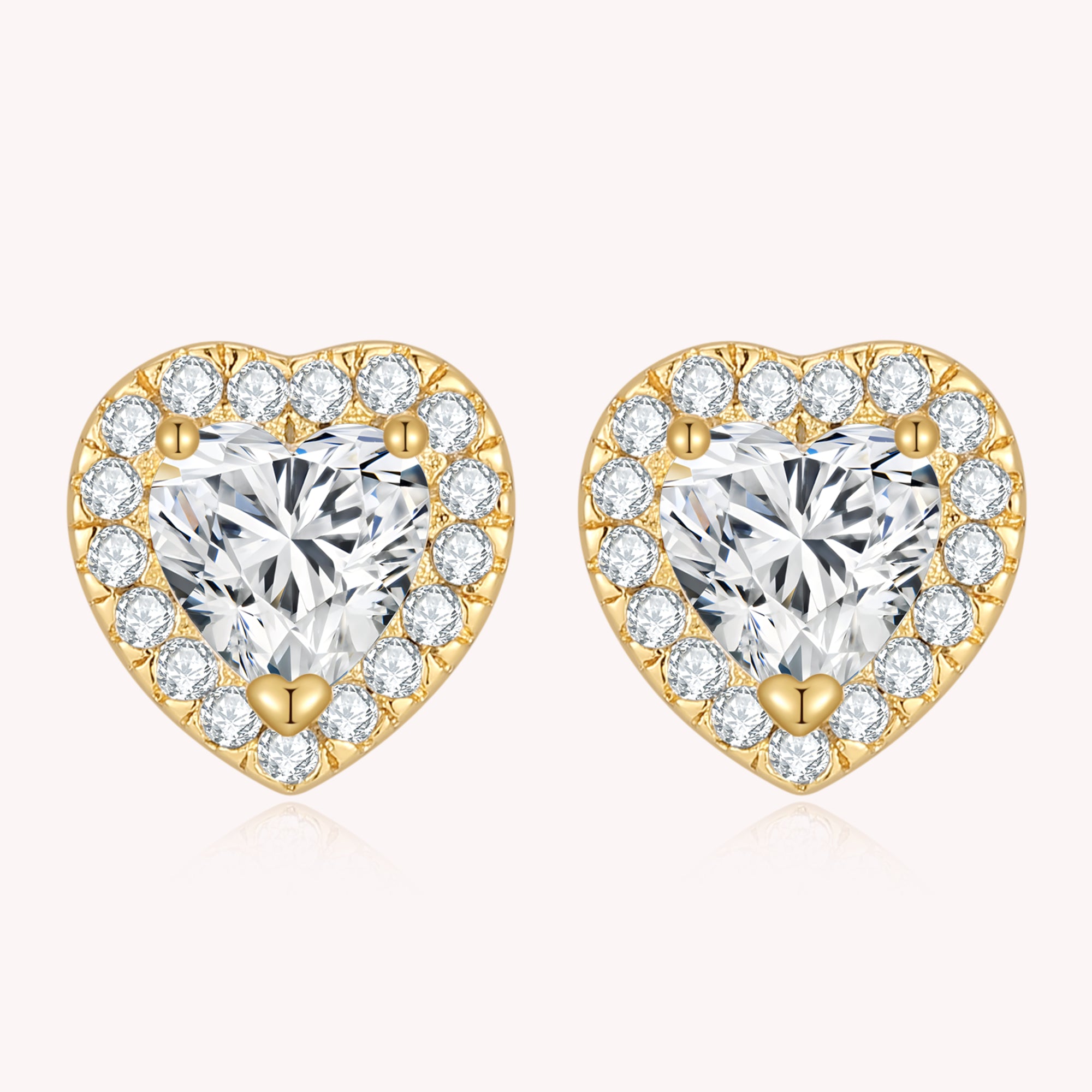 Studded Heart Earrings