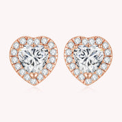 Studded Heart Earrings