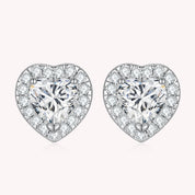 Studded Heart Earrings