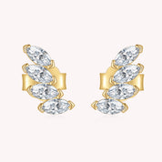 Climbers Moissanite Diamond Earrings