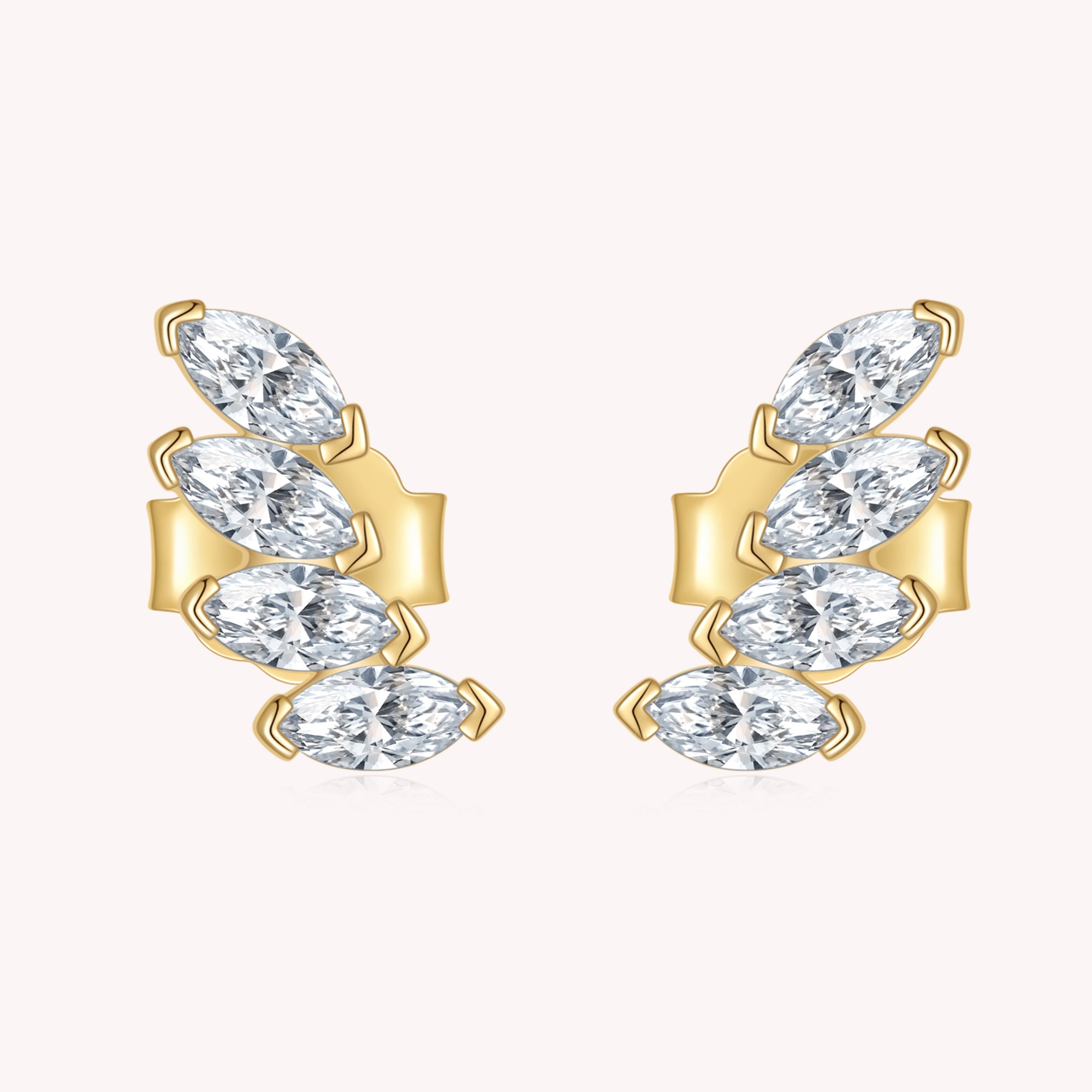 Climbers Moissanite Diamond Earrings
