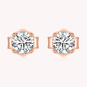 Moissanite Diamond 0.85 Cttw Stud Earrings