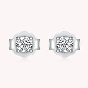 Elegant Moissanite Diamond Stud Earrings