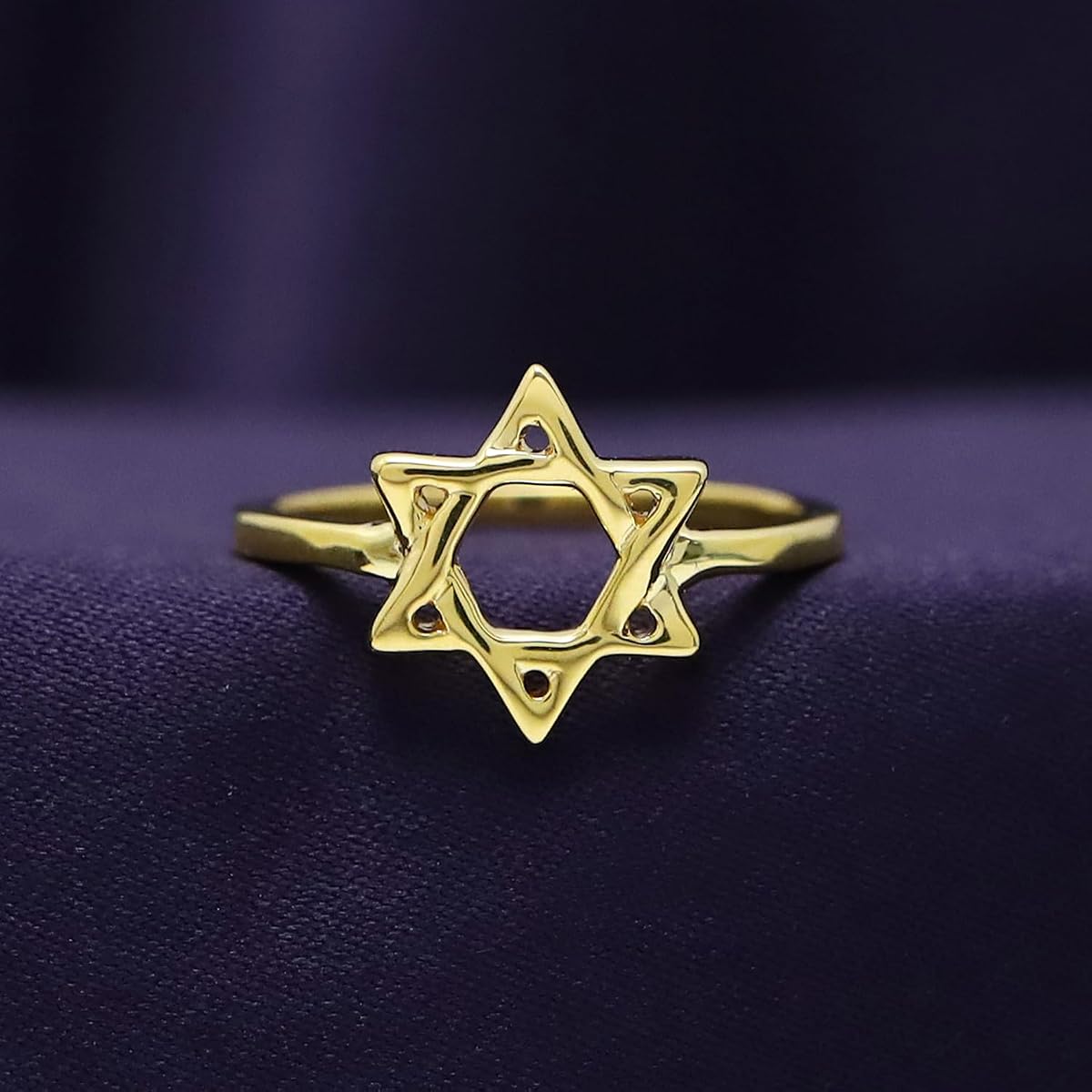 Star of David Magen David Hebrew Shield Ring