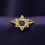 Star of David Magen David Hebrew Shield Ring