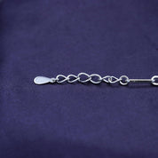 Adjustable Paper Clip Chain Bracelet 7" Length +1"