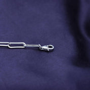 Adjustable Paper Clip Chain Bracelet 7" Length +1"