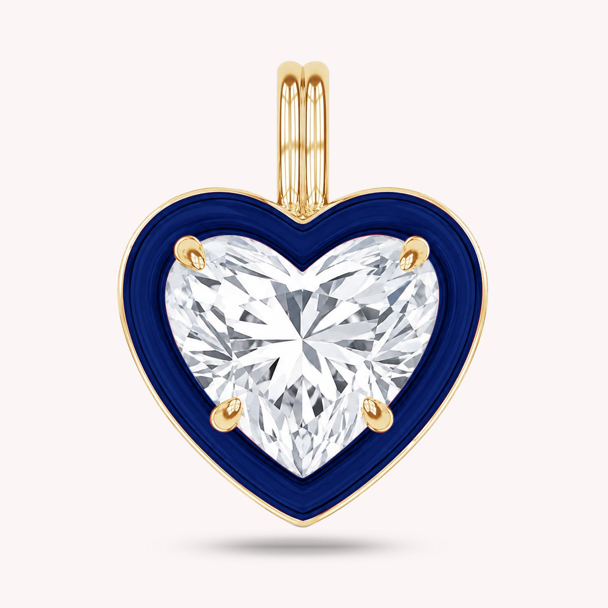 Solitaire Pendant Multi Shape Lab Created Moissanite Diamond