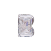 Initial Letter Alphabet White Lab Created Moissanite Loose Gemstone
