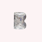 Initial Letter Alphabet White Lab Created Moissanite Loose Gemstone