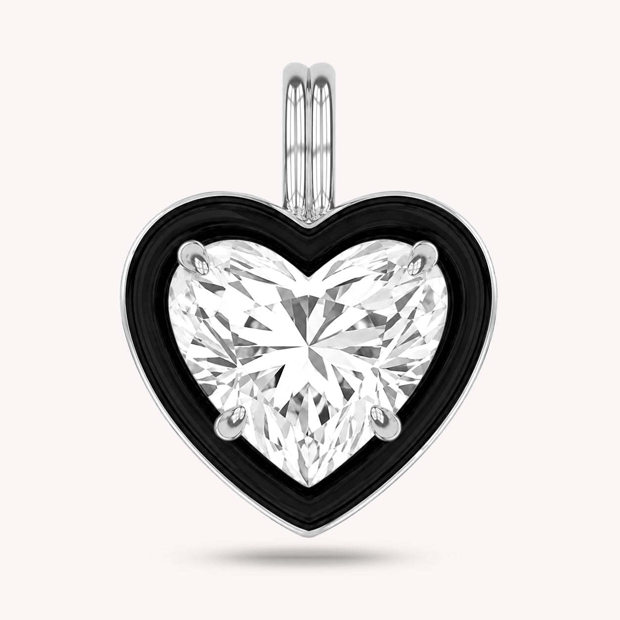 Solitaire Pendant Multi Shape Lab Created Moissanite Diamond