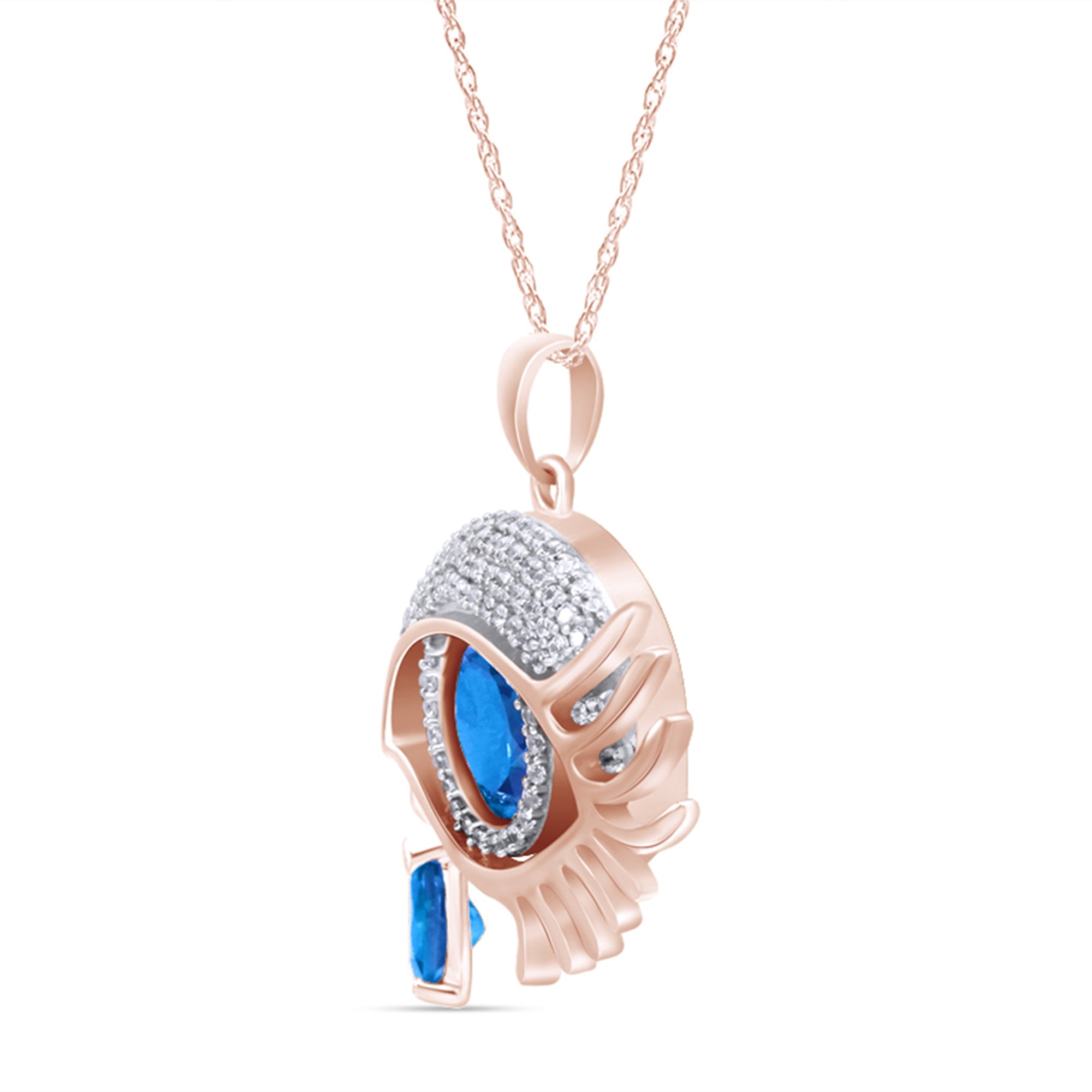 Angel Eye Teardrop Pendant Necklace