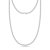Ball Bead Chain Necklace for Women and Men