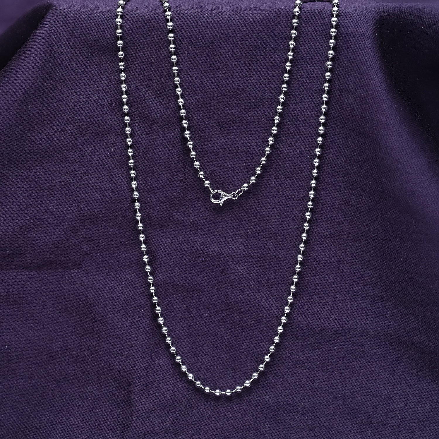 Ball Bead Chain Necklace for Women and Men