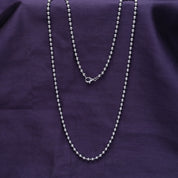 Ball Bead Chain Necklace for Women and Men