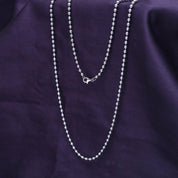 Ball Bead Chain Necklace for Women and Men