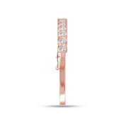Heart Shape 4mm Lab Created Moissanite Bangle Bracelet
