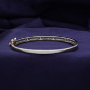 Round Shape 0.50 Carat Lab Grown Diamond Bangle Bracelet