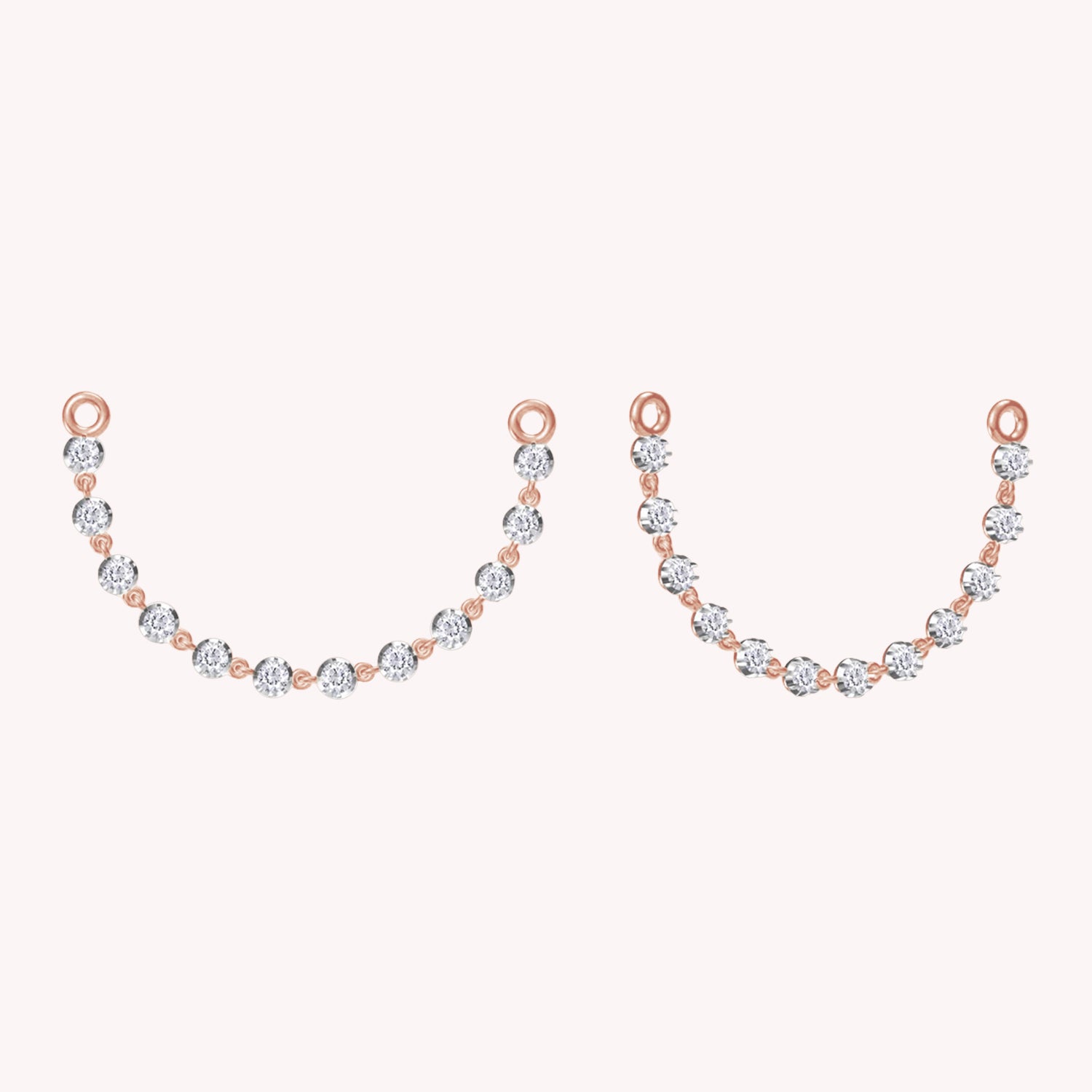 Lab Created Moissanite Dangle Drop Hoop Earrings