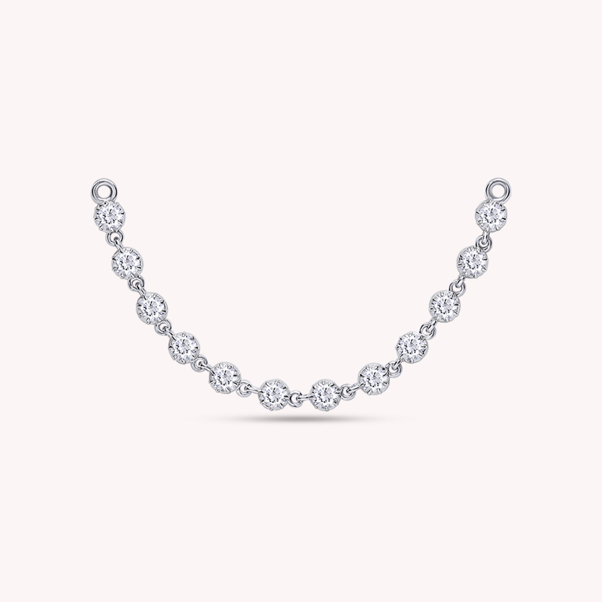Lab Created Moissanite Single Piece Dangle Drop Hoop Earrings