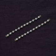 Lab Created Moissanite Dangle Drop Hoop Earrings