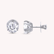 Solitaire 8MM Lab Created Moissanite Stud Earrings