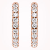 Lab Grown Diamond 10mm Huggie Hoop Earrings