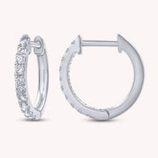 Lab Grown Diamond 10mm Huggie Hoop Earrings