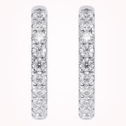 Lab Grown Diamond 10mm Huggie Hoop Earrings