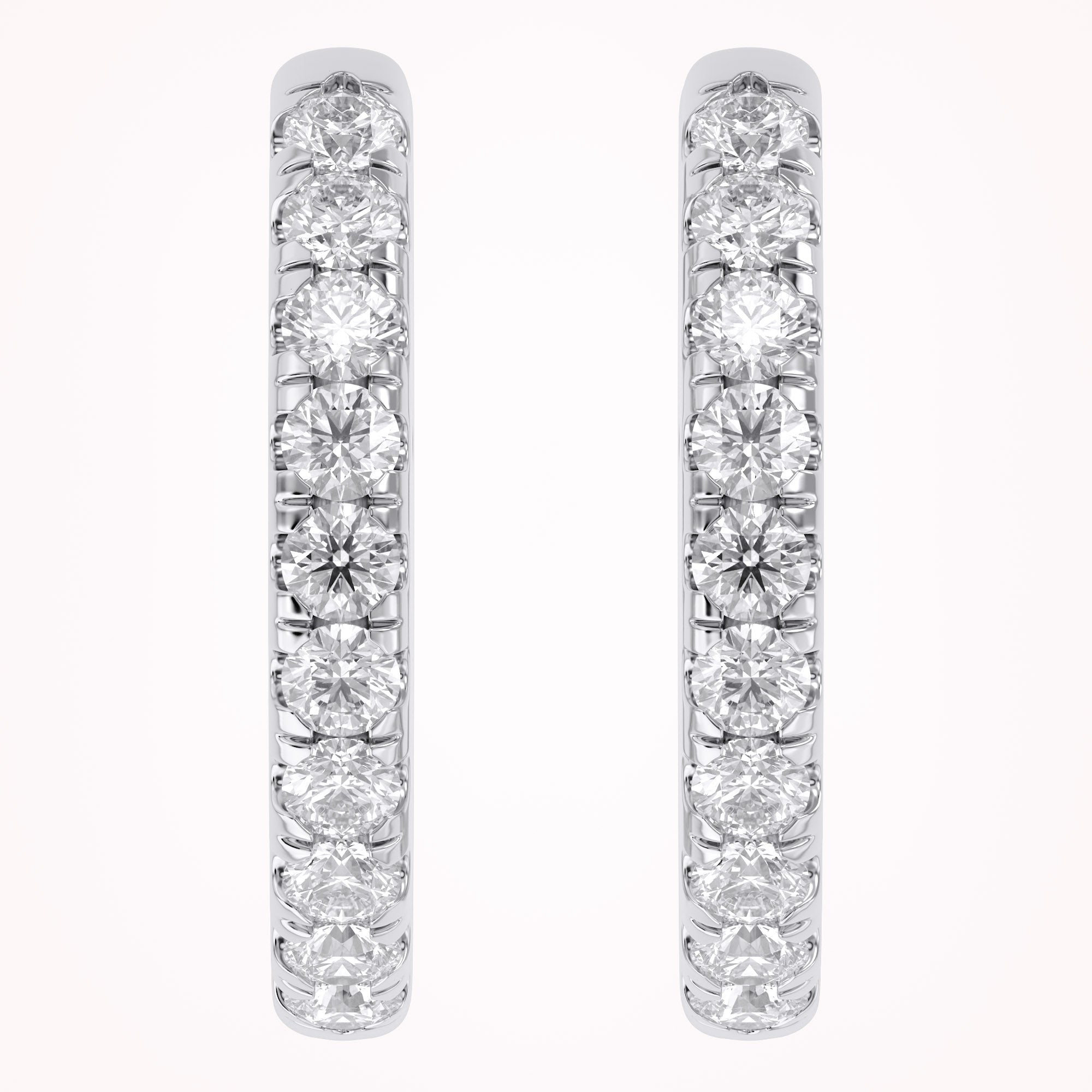 Lab Grown Diamond 10mm Huggie Hoop Earrings