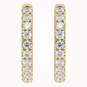 Lab Grown Diamond 10mm Huggie Hoop Earrings