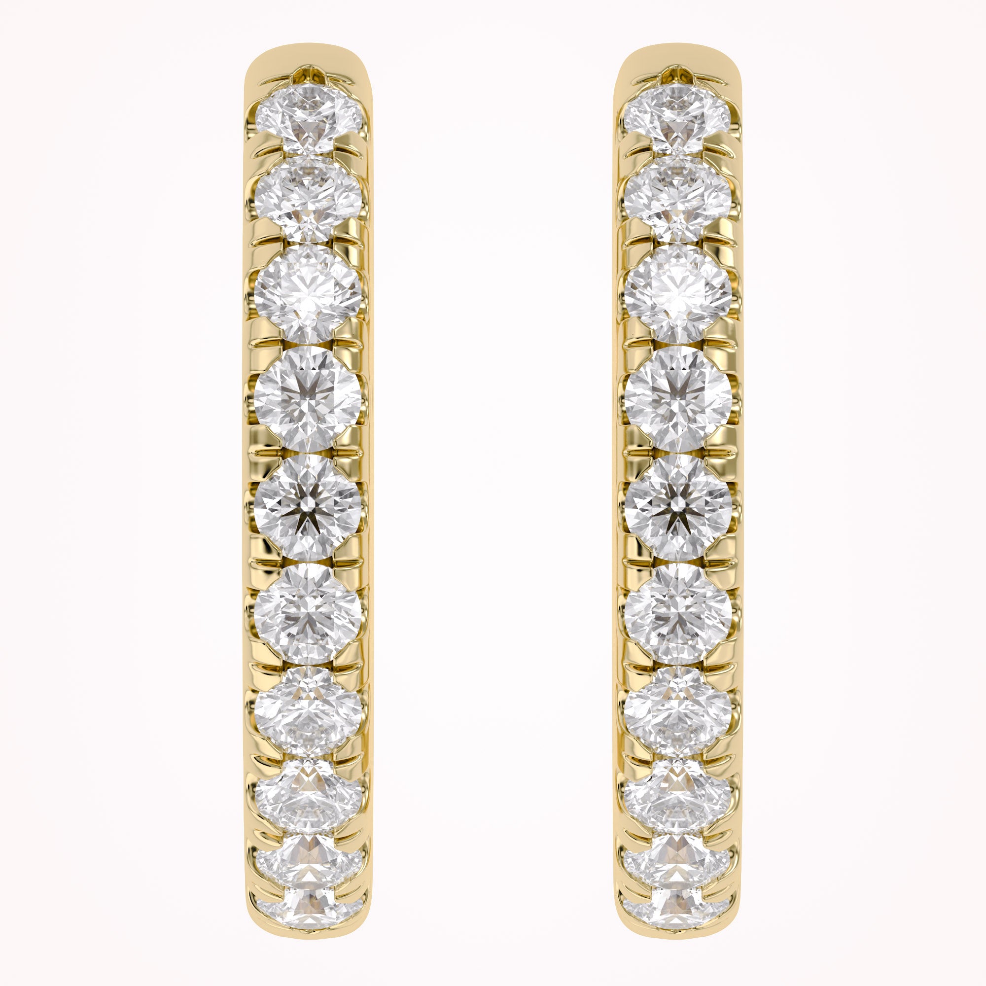 Lab Grown Diamond 10mm Huggie Hoop Earrings