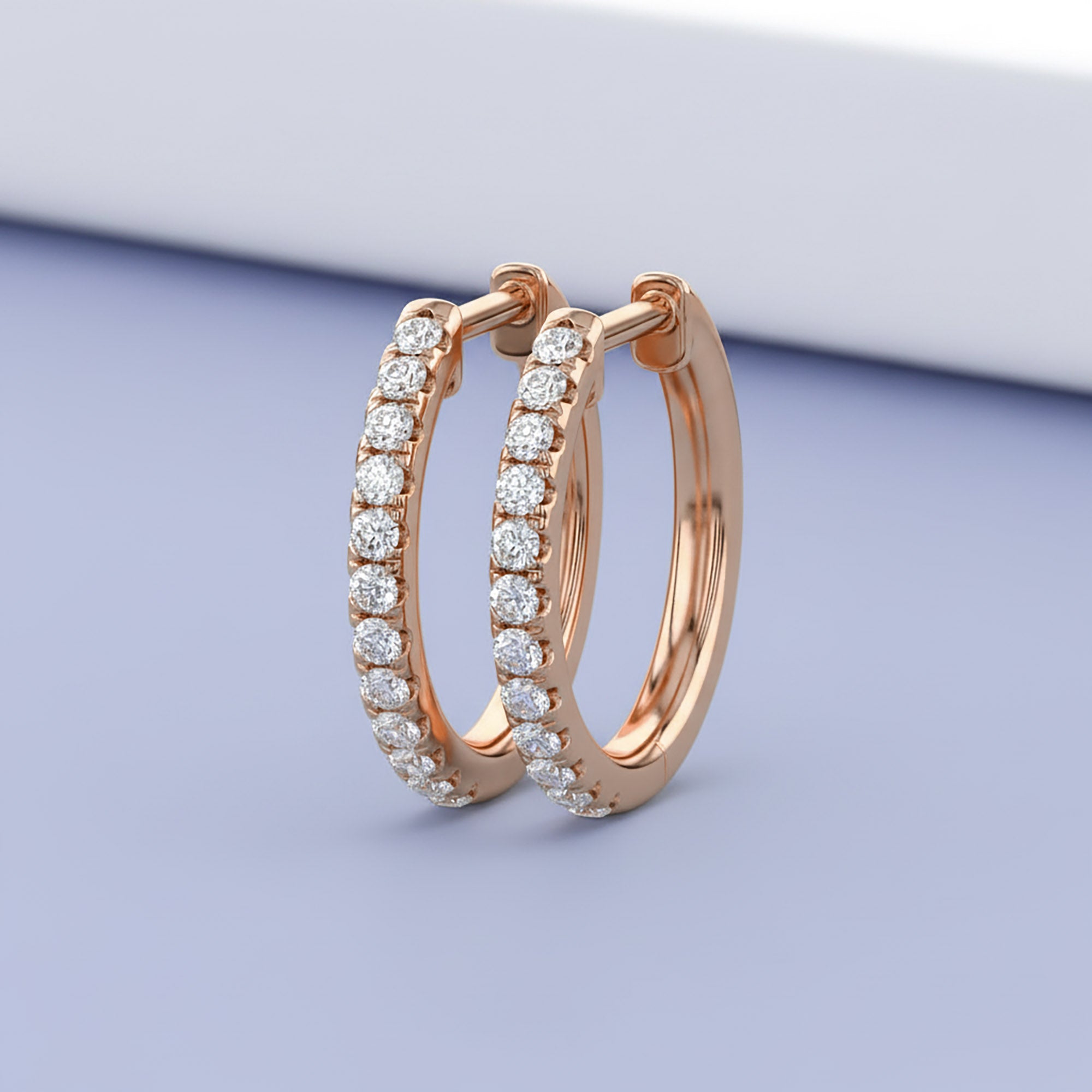 Lab Grown Diamond Huggie Hoop Earrings