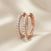 Lab Grown Diamond Huggie Hoop Earrings