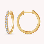Lab Grown Diamond Huggie Hoop Earrings