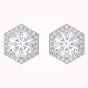 Elegant Round Cut Lab Grown Diamond Earrings