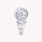Pear Shape Add on Lab Grown Diamond Stud Earrings