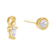 Pear Shape Add on Lab Grown Diamond Stud Earrings